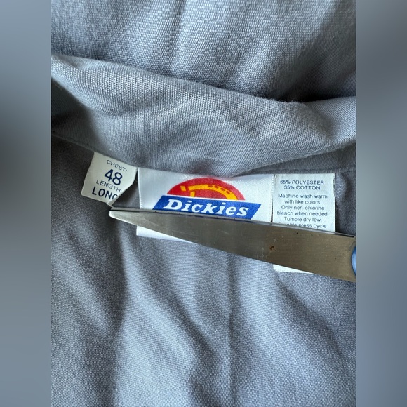 Dickies Gray Coverall Short Sleeve Jumpsuit, Size 48 Long - Picture 6 of 6